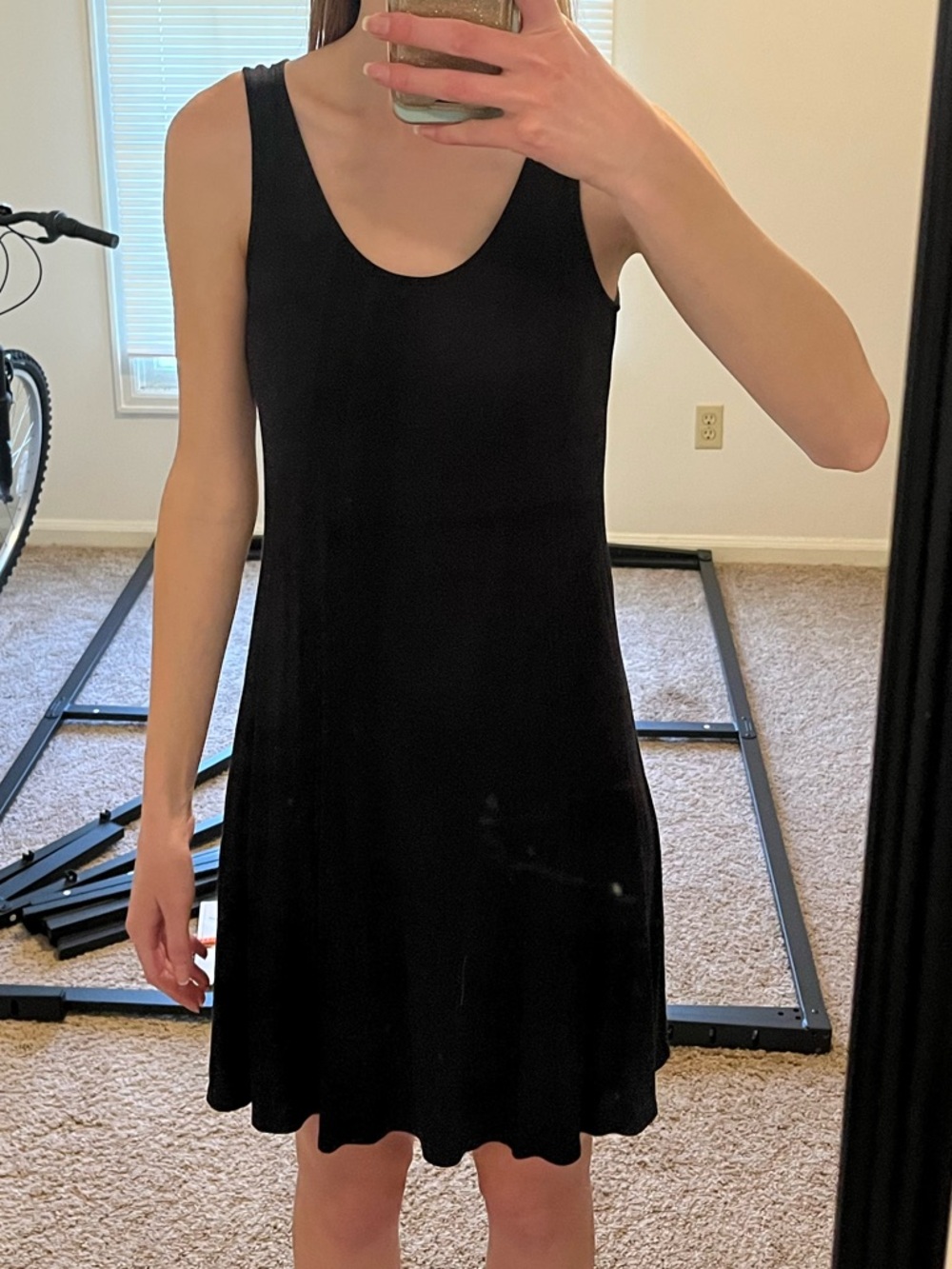 Classic Black Scoop Neck Women's Dress